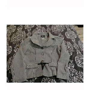 Elegant Houndstooth Women's Blazer